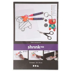 Krimpfolie Transparant Glans 20x30cm, 10st.