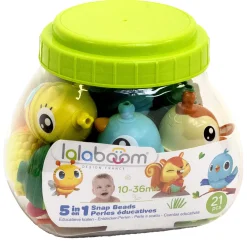 Lalaboom - Educatieve kralen met 3 dieren, 21dlg.