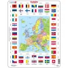 Larsen Kaart Europa met Vlaggen, 70st.