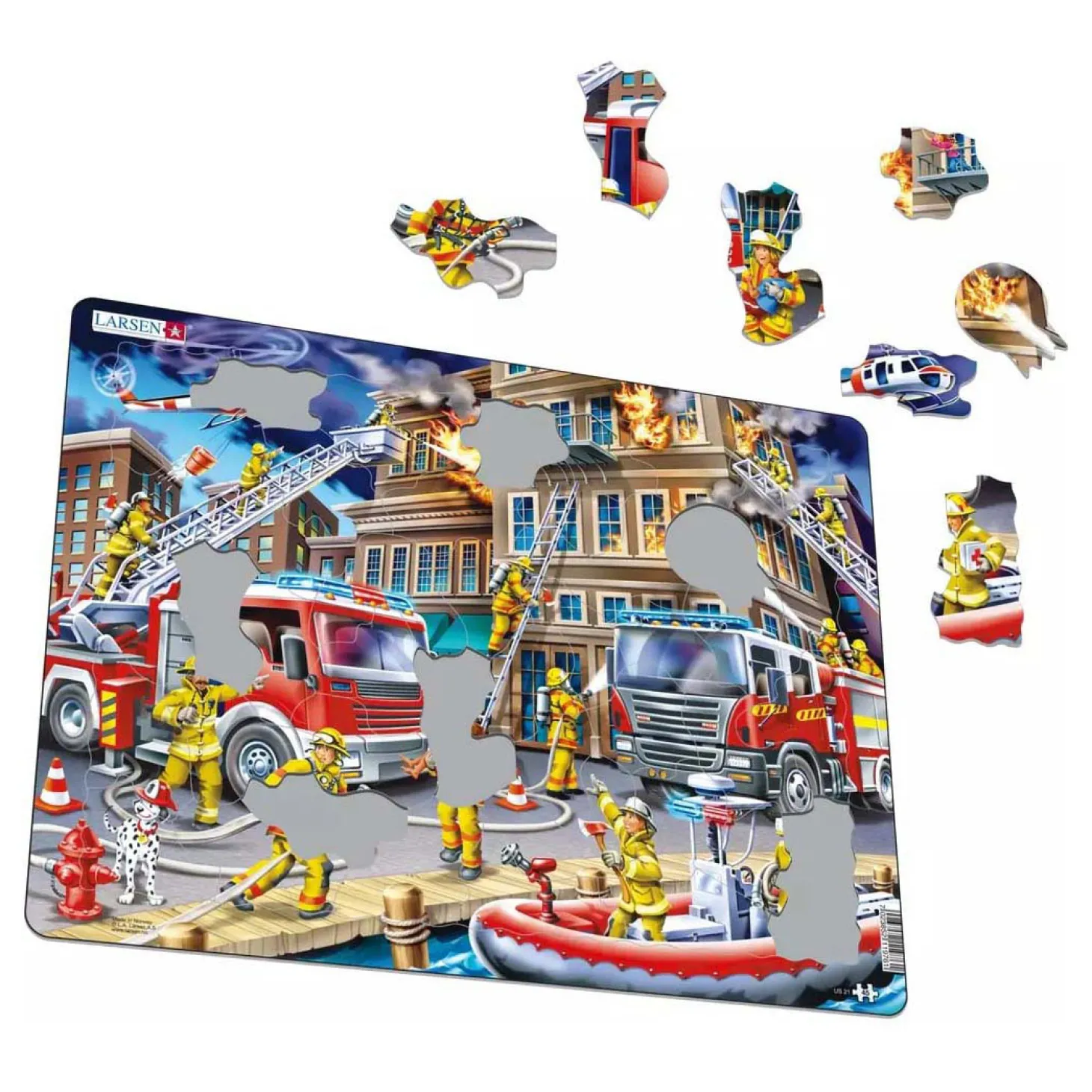 Larsen Legpuzzel De Brandweermannen, 45st.