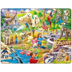Larsen Legpuzzel Dieren - In de Dierentuin, 48st.