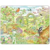 Larsen Legpuzzel Dieren - Tuinvogels en Bloemen, 60st.