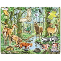 Larsen Legpuzzel Dieren - Europese Bossen, 40st.