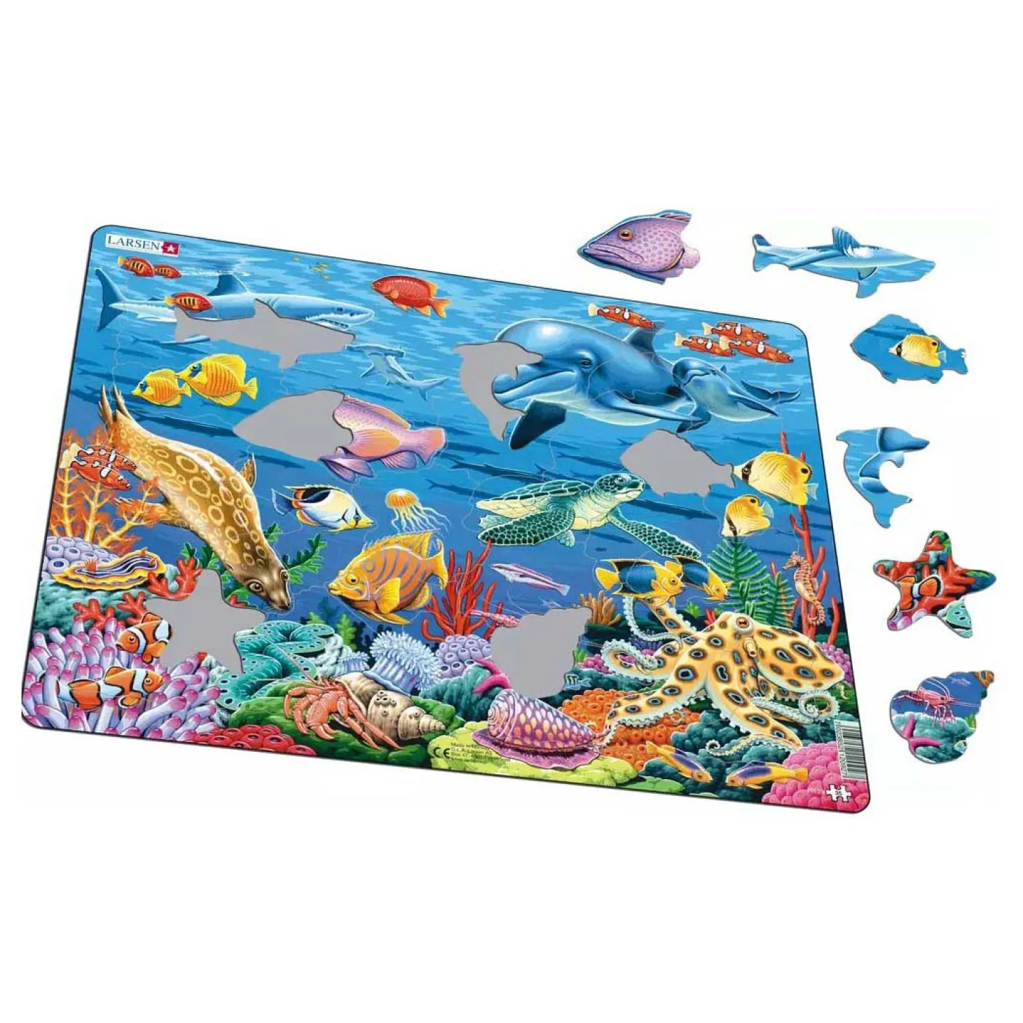 Larsen Legpuzzel Dieren - Koraalrif, 35st.