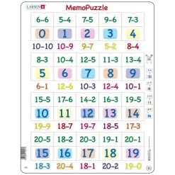 Larsen Memopuzzel - Aftrekken met Getallen van 0-20, 40st.