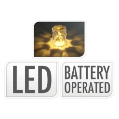 Led Theelicht Transparant, 12st.