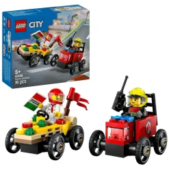 LEGO City 60458 Raceautopakket: Pizzabestelwagen Vs. Brandweerauto
