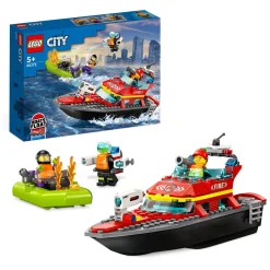 LEGO City 60373 Reddingsboot Brand