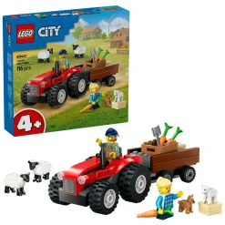 LEGO City 60461 Rode Tractor Met Aanhanger En Schapen