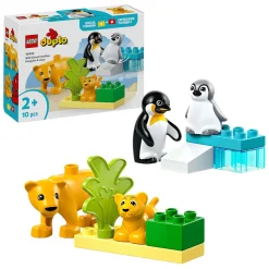 LEGO DUPLO Town 10442 Families Van Wilde Dieren: Pinguïns en Leeuwen