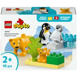 LEGO DUPLO Town 10442 Families Van Wilde Dieren: Pinguïns en Leeuwen