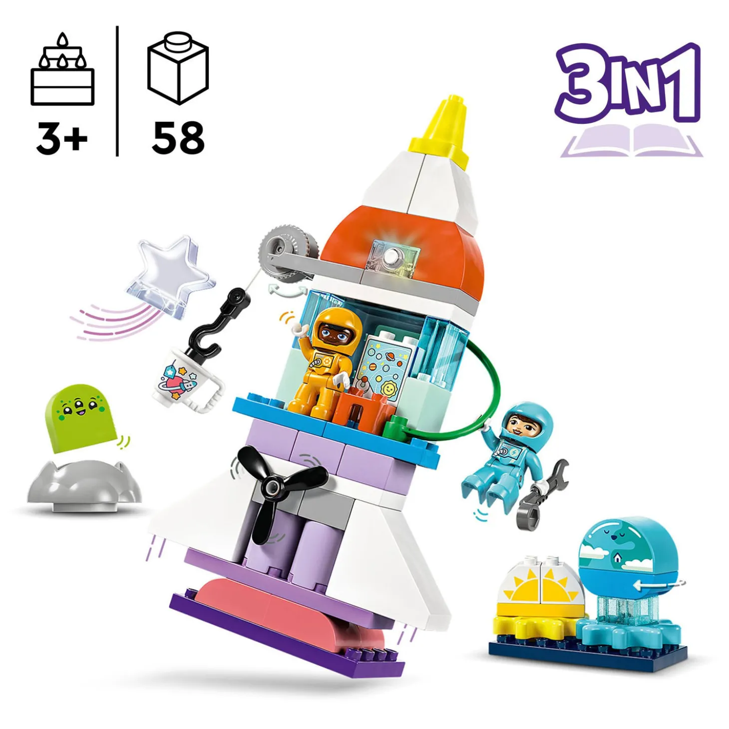 LEGO DUPLO Town 10422 3-In-1 Ruimteavontuur