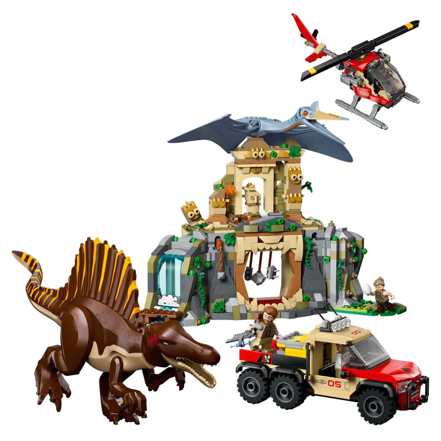LEGO Jurassic World 76976 Spinosaurus en Quetzalcoatlus luchtmissie