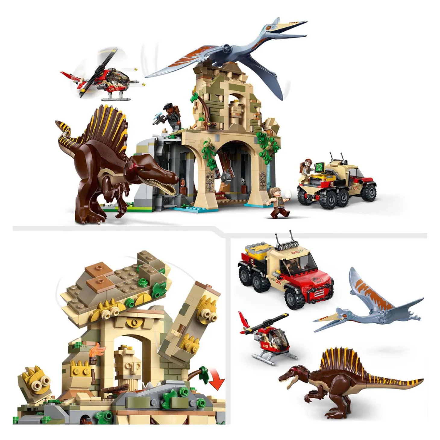 LEGO Jurassic World 76976 Spinosaurus en Quetzalcoatlus luchtmissie