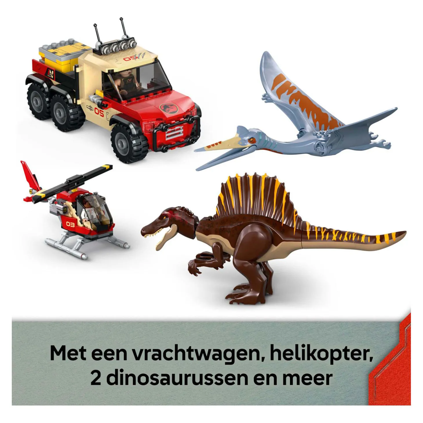 LEGO Jurassic World 76976 Spinosaurus en Quetzalcoatlus luchtmissie