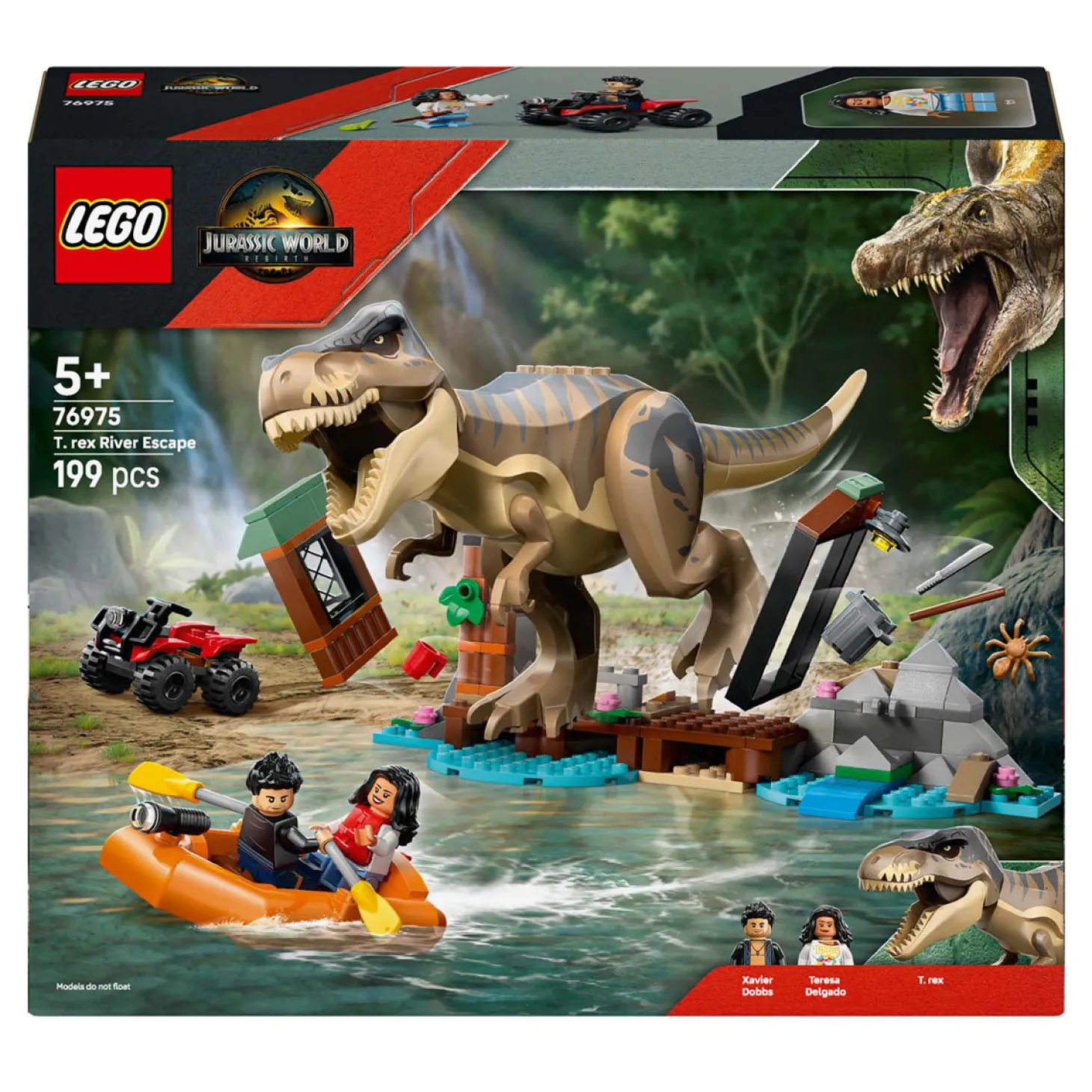 LEGO Jurassic World 76975 T. rex Rivierontsnapping