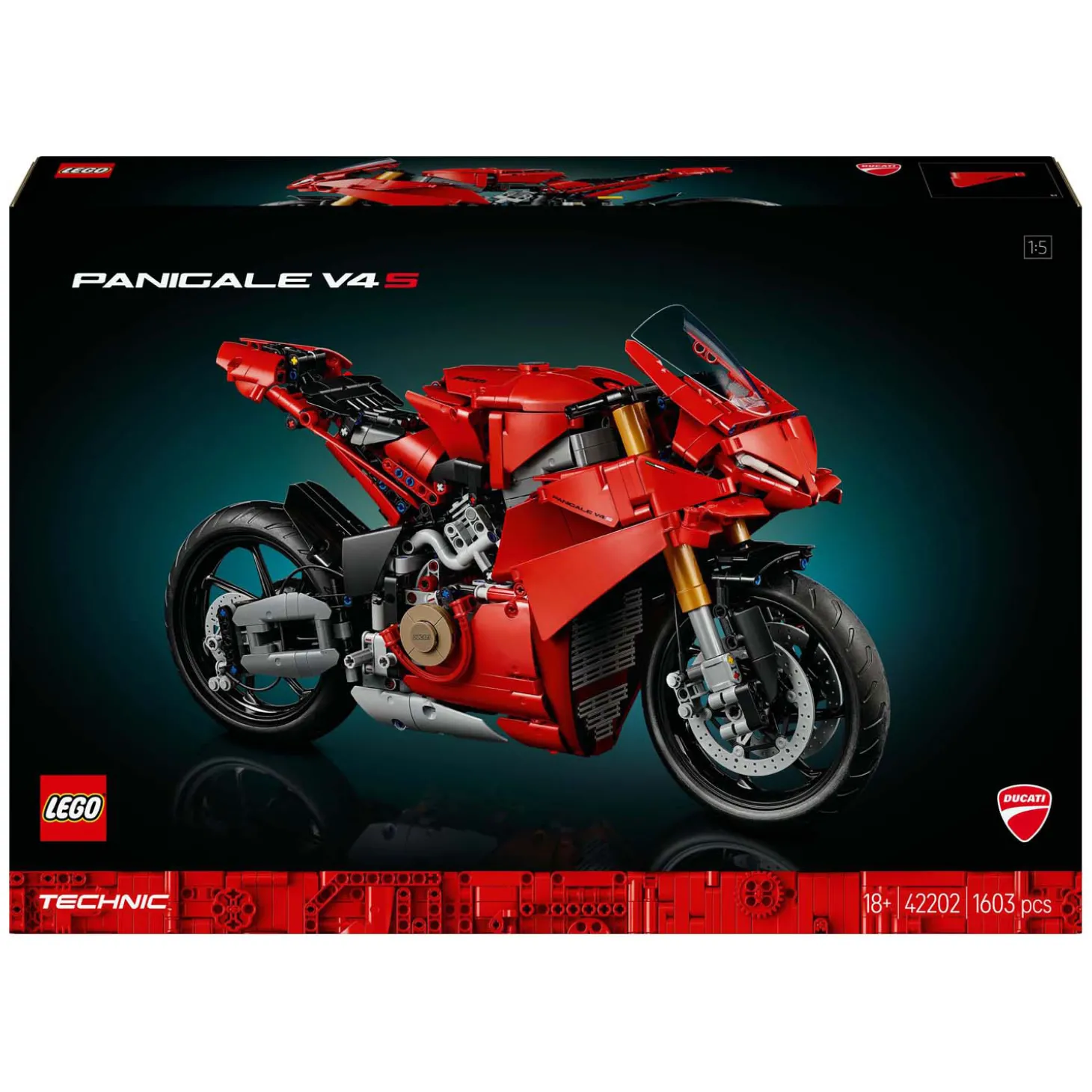 LEGO Technic 42202 Ducati Panigale V4 S Motor
