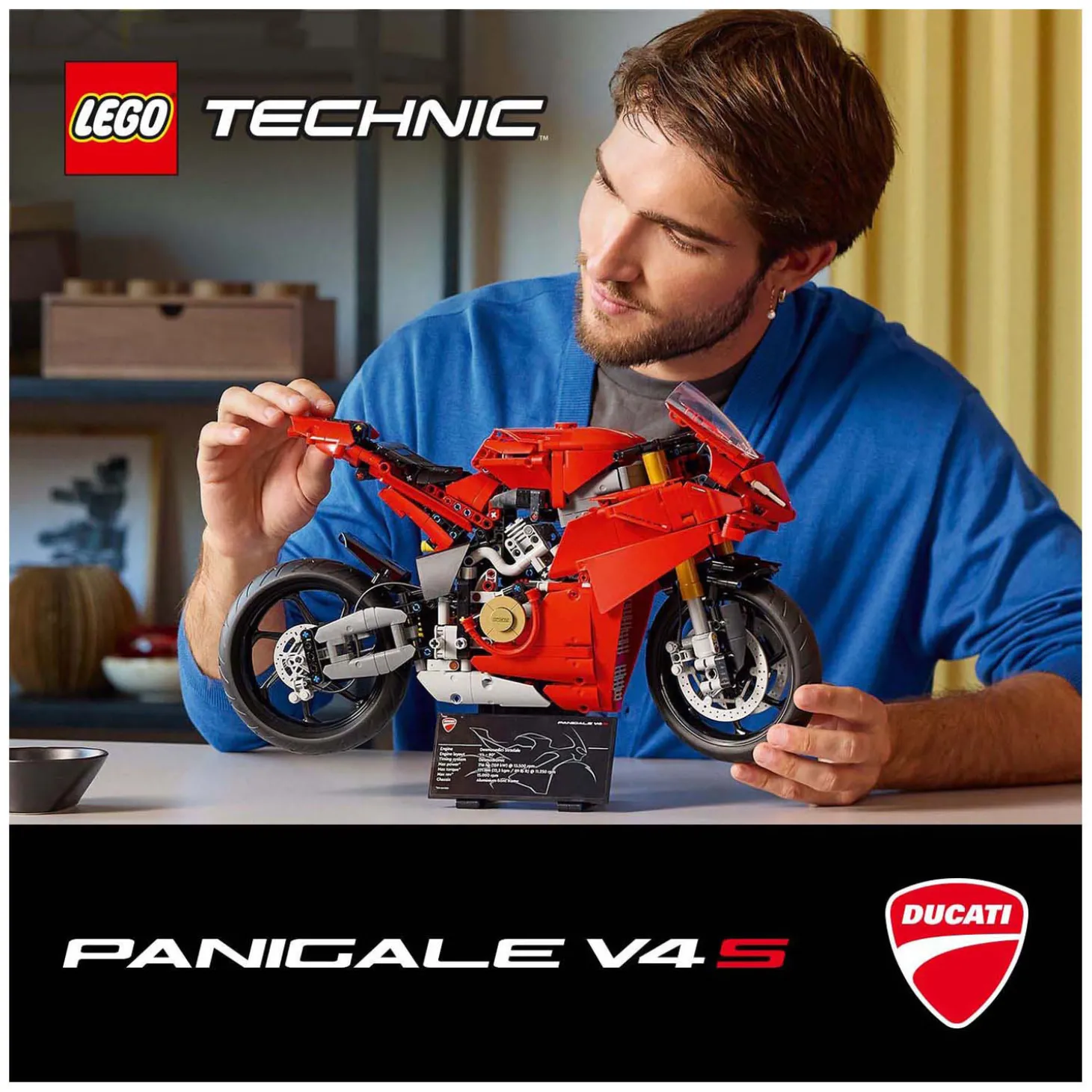 LEGO Technic 42202 Ducati Panigale V4 S Motor