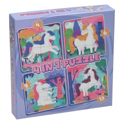 Legpuzzel 4in1 Eenhoorn, 12st.
