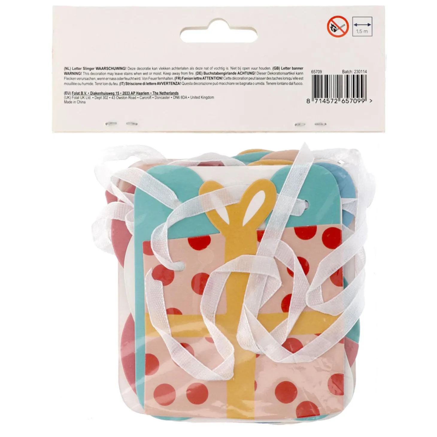 Letterslinger Welkom Sint en Pieten, 150cm