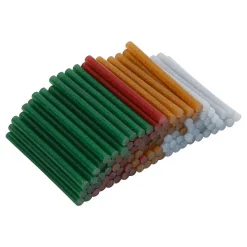 Lijmstiften Goud/Groen/Rood/Zilver, 100st.