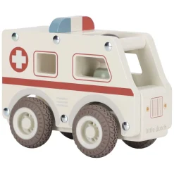 Little Dutch Houten Ambulance met Poppetje FSC