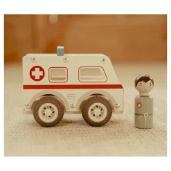 Little Dutch Houten Ambulance met Poppetje FSC