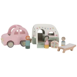 Little Dutch Houten Auto met Caravan Speelset FSC