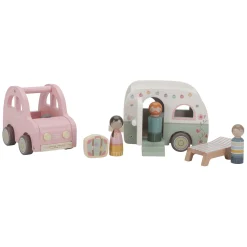 Little Dutch Houten Auto met Caravan Speelset FSC
