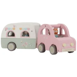Little Dutch Houten Auto met Caravan Speelset FSC