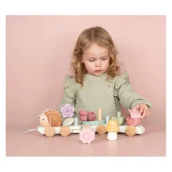 Little Dutch Houten Blokkentrein Egel Fairy Garden FSC, 15dlg.