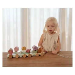 Little Dutch Houten Blokkentrein Egel Fairy Garden FSC, 15dlg.