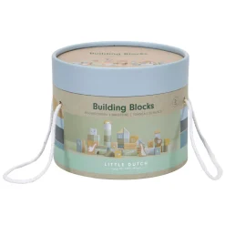 Little Dutch Houten Bouwblokken Blauw in Emmer, 50dlg.