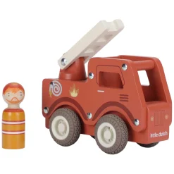 Little Dutch Houten Brandweerwagen met Poppetje FSC