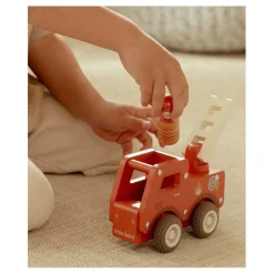 Little Dutch Houten Brandweerwagen met Poppetje FSC