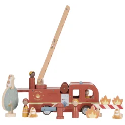 Little Dutch Houten Brandweerwagenset met Poppetje FSC