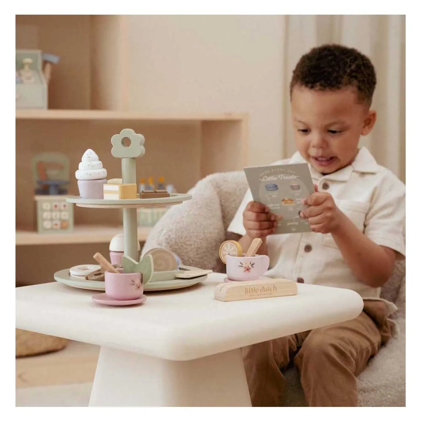 Little Dutch Houten Etagere met Gebak FSC