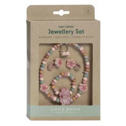 Little Dutch Houten Juwelenset Bloemen, 4dlg.