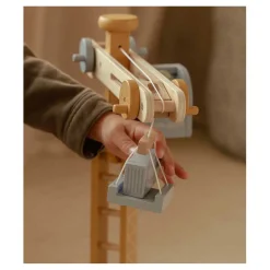 Little Dutch Houten Kraan set met Treinbaan FSC