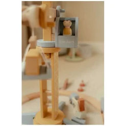 Little Dutch Houten Kraan set met Treinbaan FSC