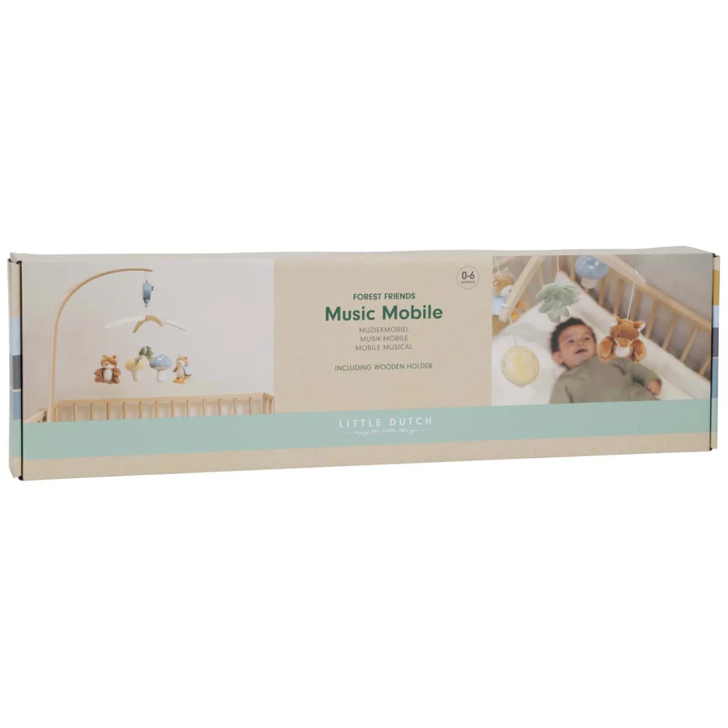 Little Dutch Houten Muziekmobiel Forest Friends