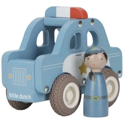 Little Dutch Houten Politiewagen met Poppetje FSC