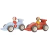 Little Dutch Houten Pullback Racewagens met Poppetje FSC
