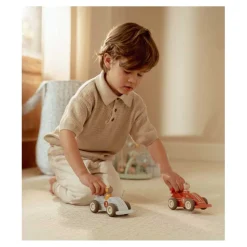 Little Dutch Houten Pullback Racewagens met Poppetje FSC