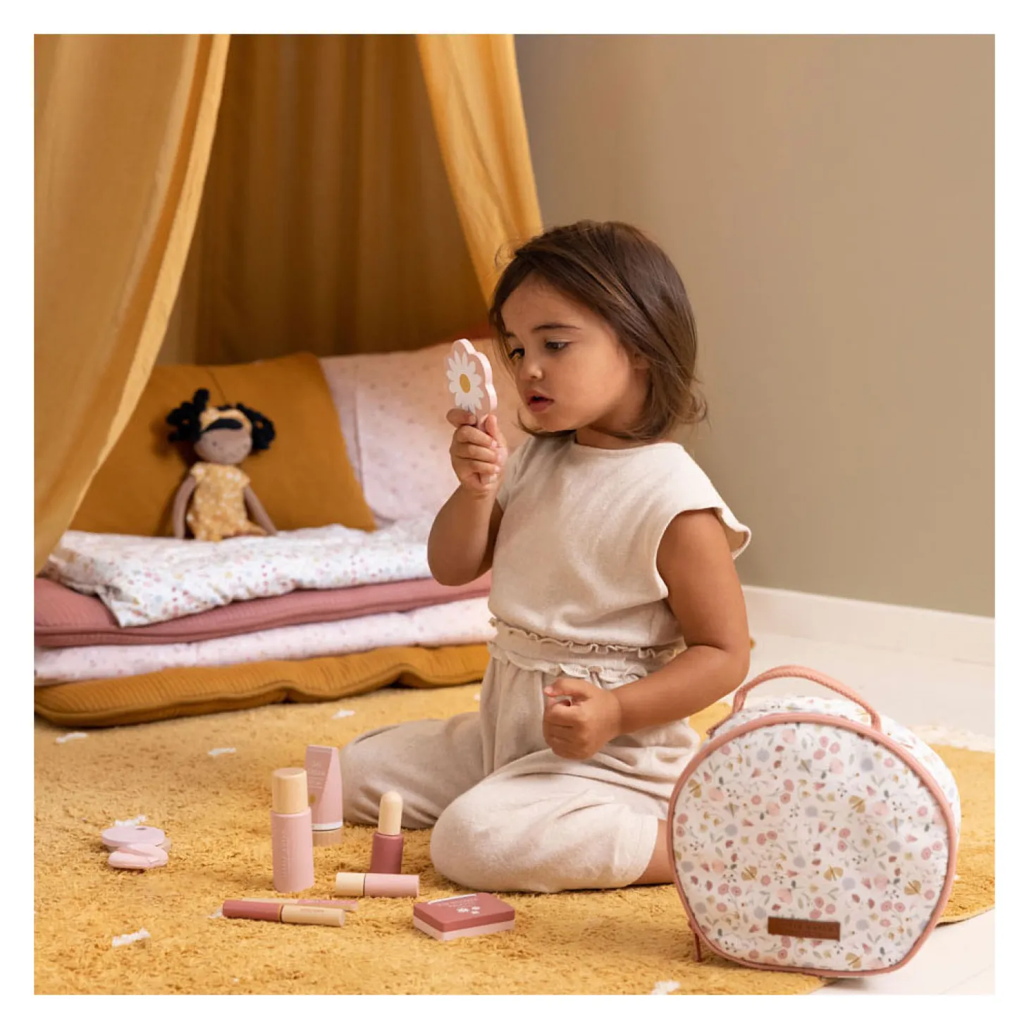 Little Dutch Houten Speel Make-up in Tas FSC