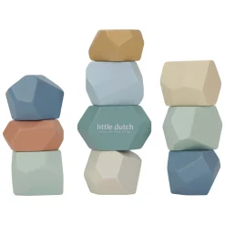 Little Dutch Houten Stapelstenen Forest Friends FSC, 10dlg.