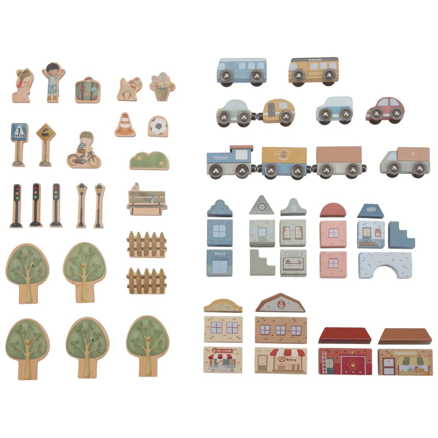 Little Dutch Houten Treinset XXL FSC