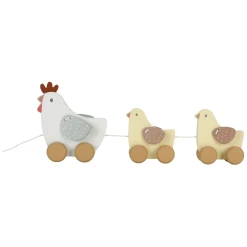 Little Dutch Houten Trekdier Kippen Little Farm FSC