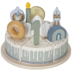 Little Dutch Houten Verjaardagstaart Blauw FSC