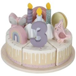 Little Dutch Houten Verjaardagstaart Roze FSC